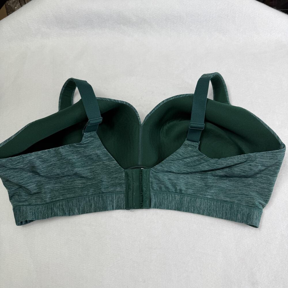 Cacique Bra Womens 44DDD Green Wireless Lightly Lined Full Coverage Plus Size - Picture 4 of 4